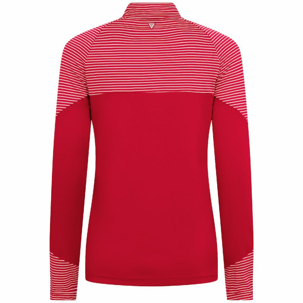 St. Louis Cardinals Levelwear Women's Classic Stripes Insignia 2.0 Raglan Quarter-Zip Top - Red