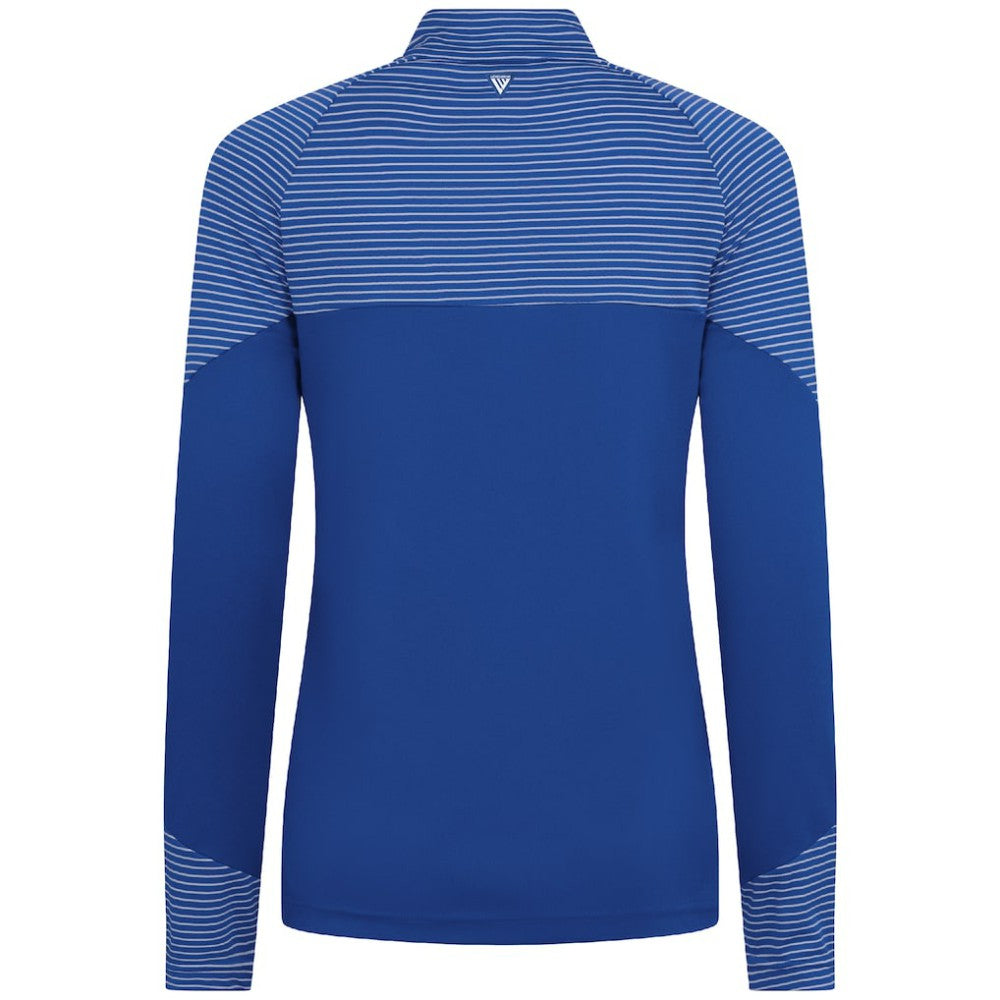 Los Angeles Dodgers Levelwear Women's Classic Stripes Insignia 2.0 Raglan Quarter-Zip Top - Royal