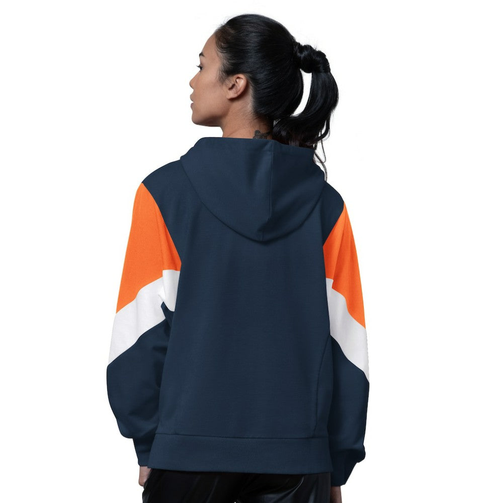 Detroit Tigers Starter Women's Scrimmage Pullover Hoodie - Navy