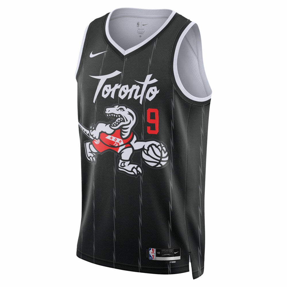 RJ Barrett Toronto Raptors Unisex 2025/26 Swingman Jersey - Black - City Edition | Nike for sale