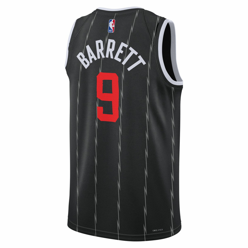 RJ Barrett Toronto Raptors Unisex 2025/26 Swingman Jersey - Black - City Edition | Nike for sale