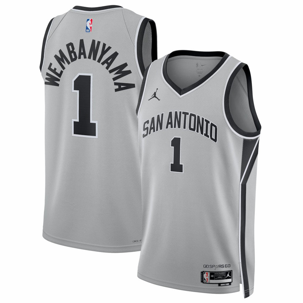 Victor Wembanyama San Antonio Spurs Jordan Brand Unisex Swingman Jersey - Statement Edition - Silver discount