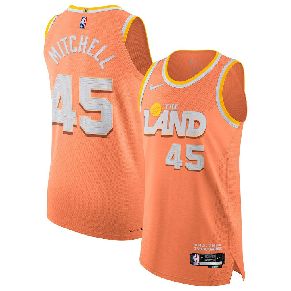 Donovan Mitchell Cleveland Cavaliers Unisex 2025/26 Authentic Jersey sale - City Editi- Orange | Nike cheap