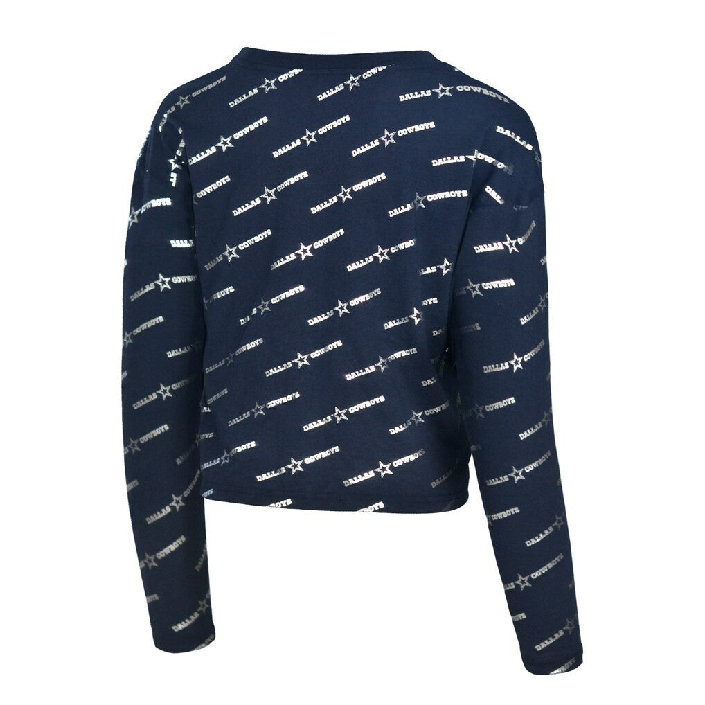 Dallas Cowboys Lauren James Foil Long Sleeve T-Shirt - Navy sale