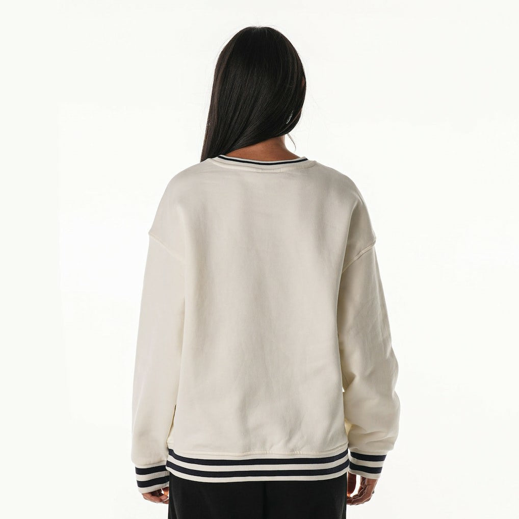 Dallas Cowboys The Wild Collective Women's Oversized Vintage French Terry Sweatshirt - Cream online