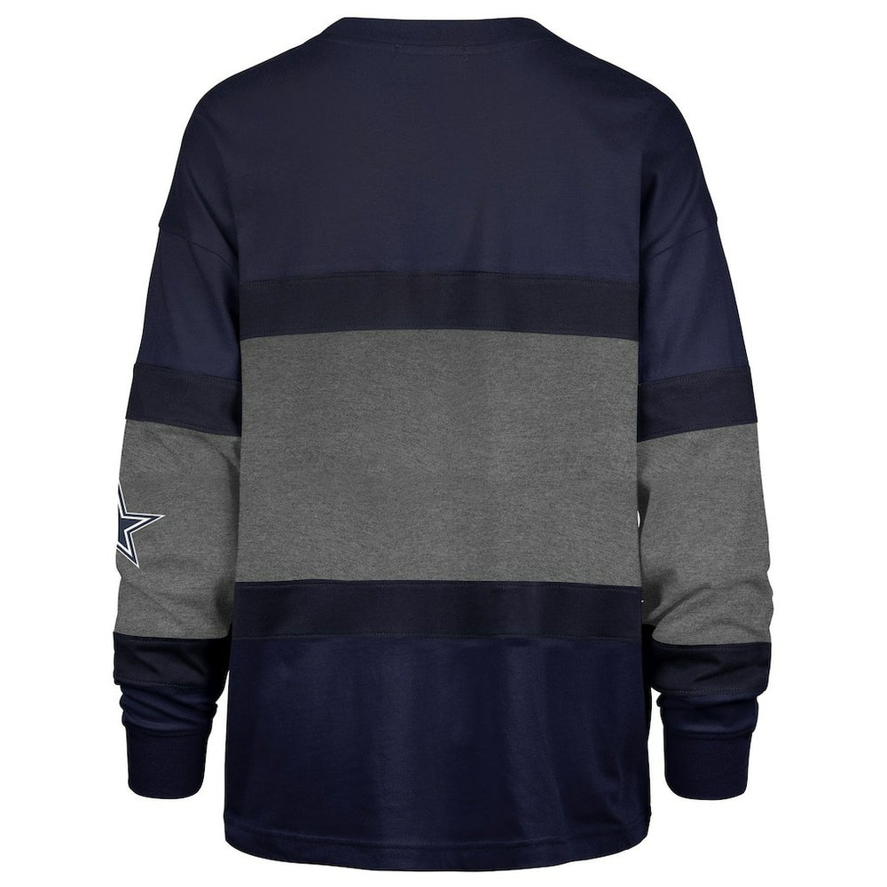 Dallas Cowboys '47 Women's Breezyway Archive Long Sleeve T-Shirt - Navy discount