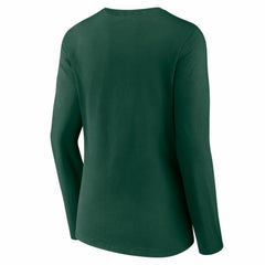 Athletics Women's Logo Long Sleeve V-Neck T-Shirt - Green