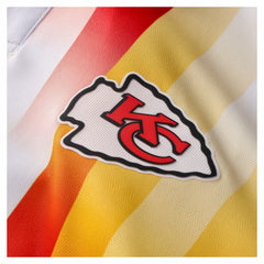 Kansas City Chiefs NFL Football x Football Collared Fan Top - Red for sale
