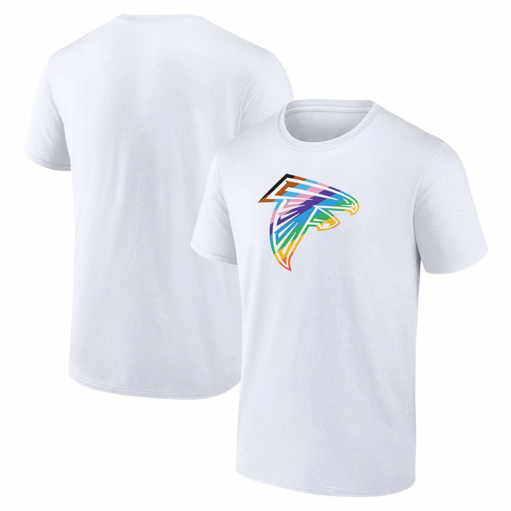 Atlanta Falcons Logo Pride T-Shirt - White on sale