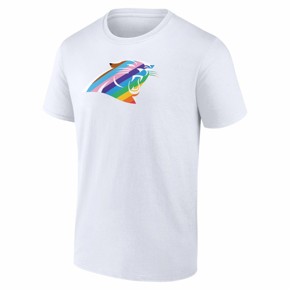 Carolina Panthers Logo Pride T-Shirt - White for sale