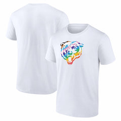 Chicago Bears Logo Pride T-Shirt - White outlet
