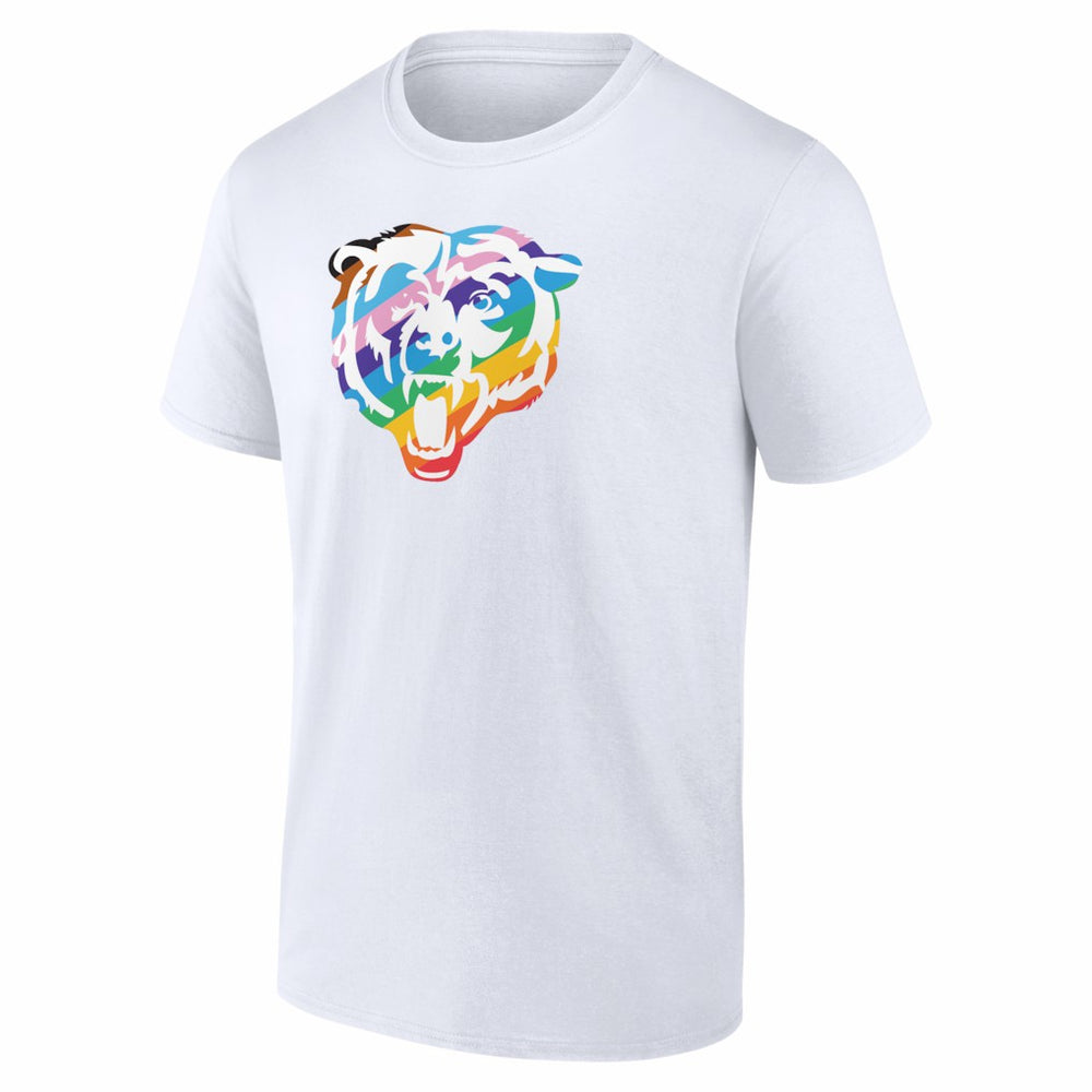 Chicago Bears Logo Pride T-Shirt - White outlet