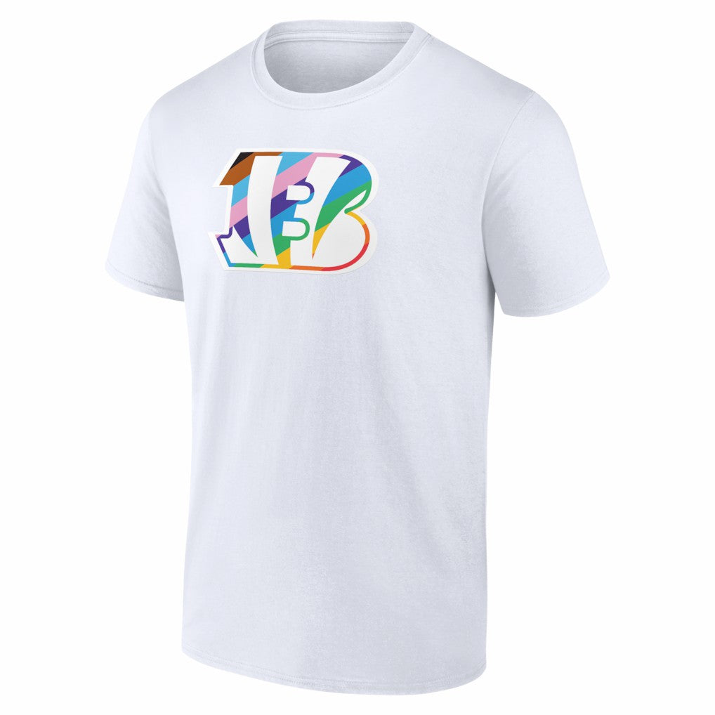 Cincinnati Bengals Logo Pride T-Shirt - White discount