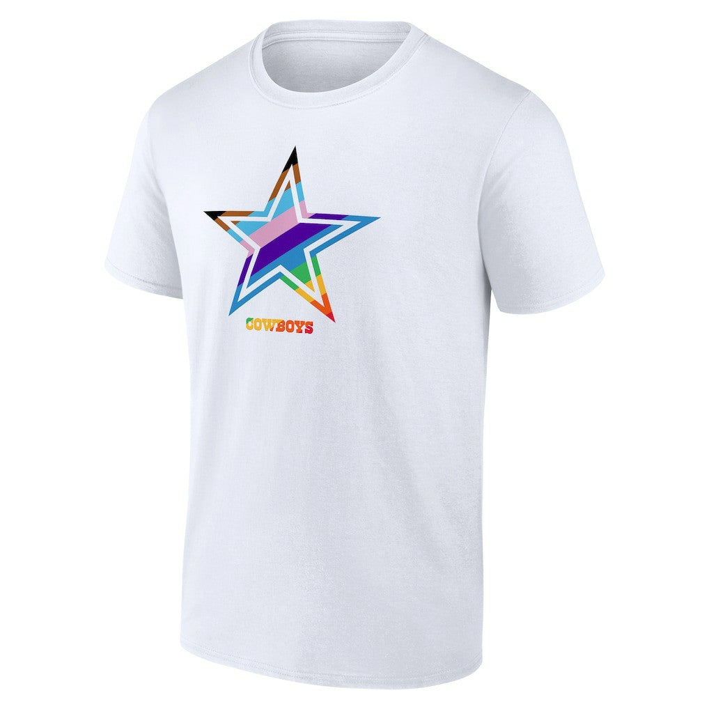 Dallas Cowboys Logo Pride T-Shirt - White on sale