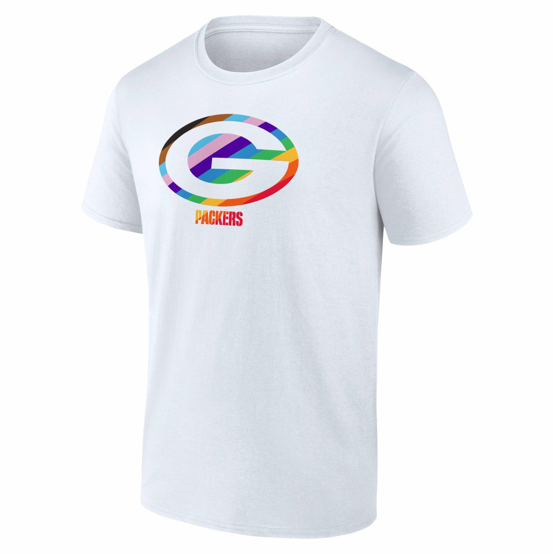 Green Bay Packers Logo Pride T-Shirt - White sale