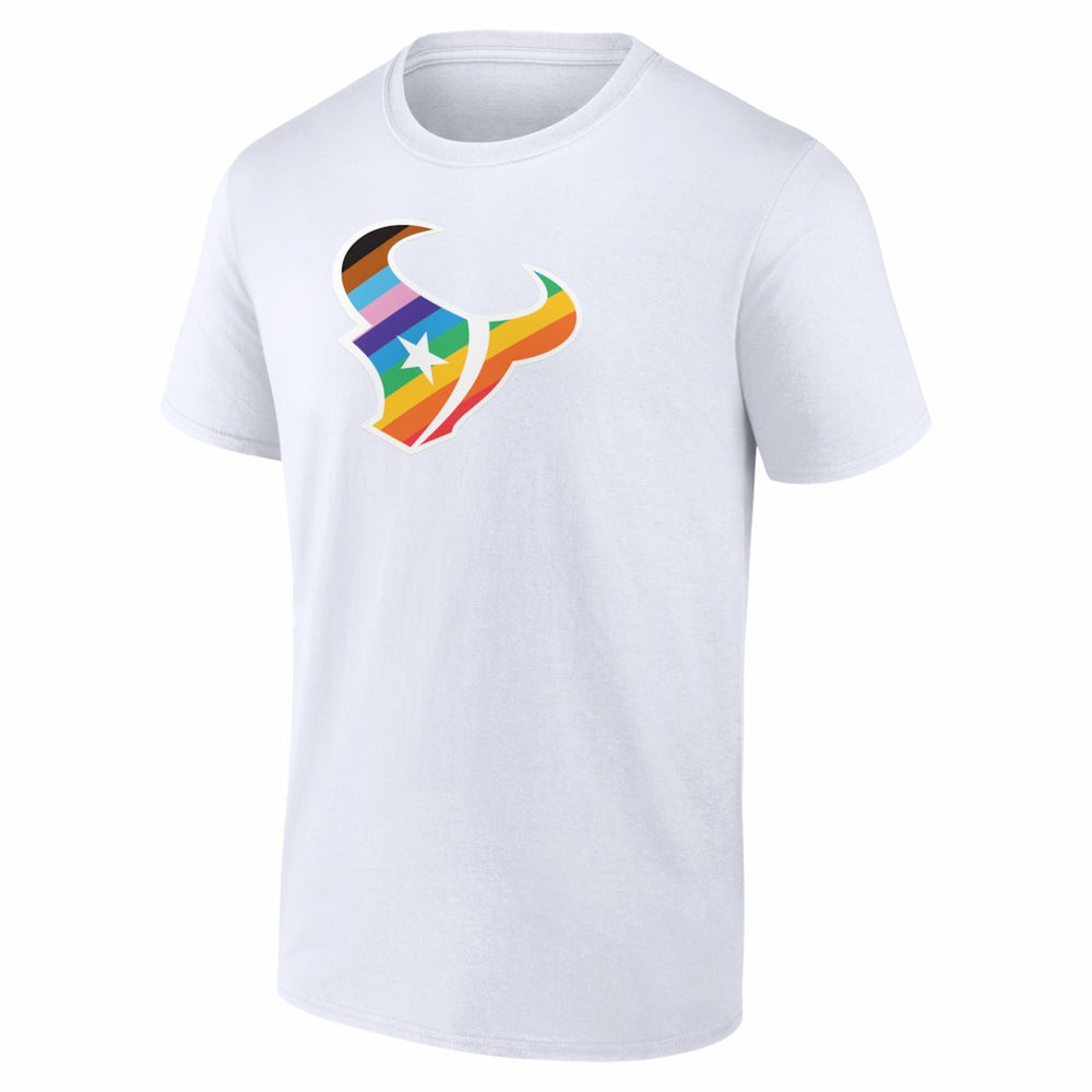 Houston Texans Logo Pride T-Shirt - White cheap