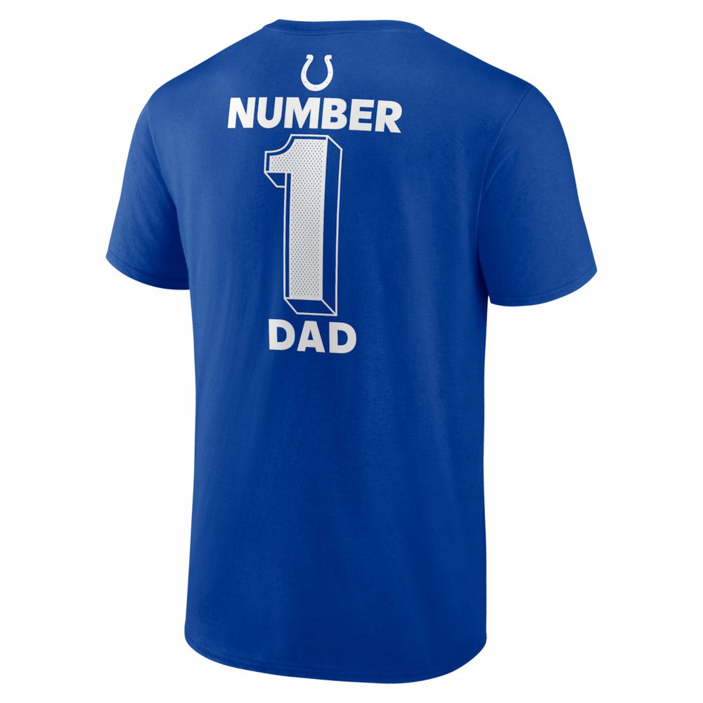 Indianapolis Colts #1 Dad Jersey T-Shirt - Royal discount