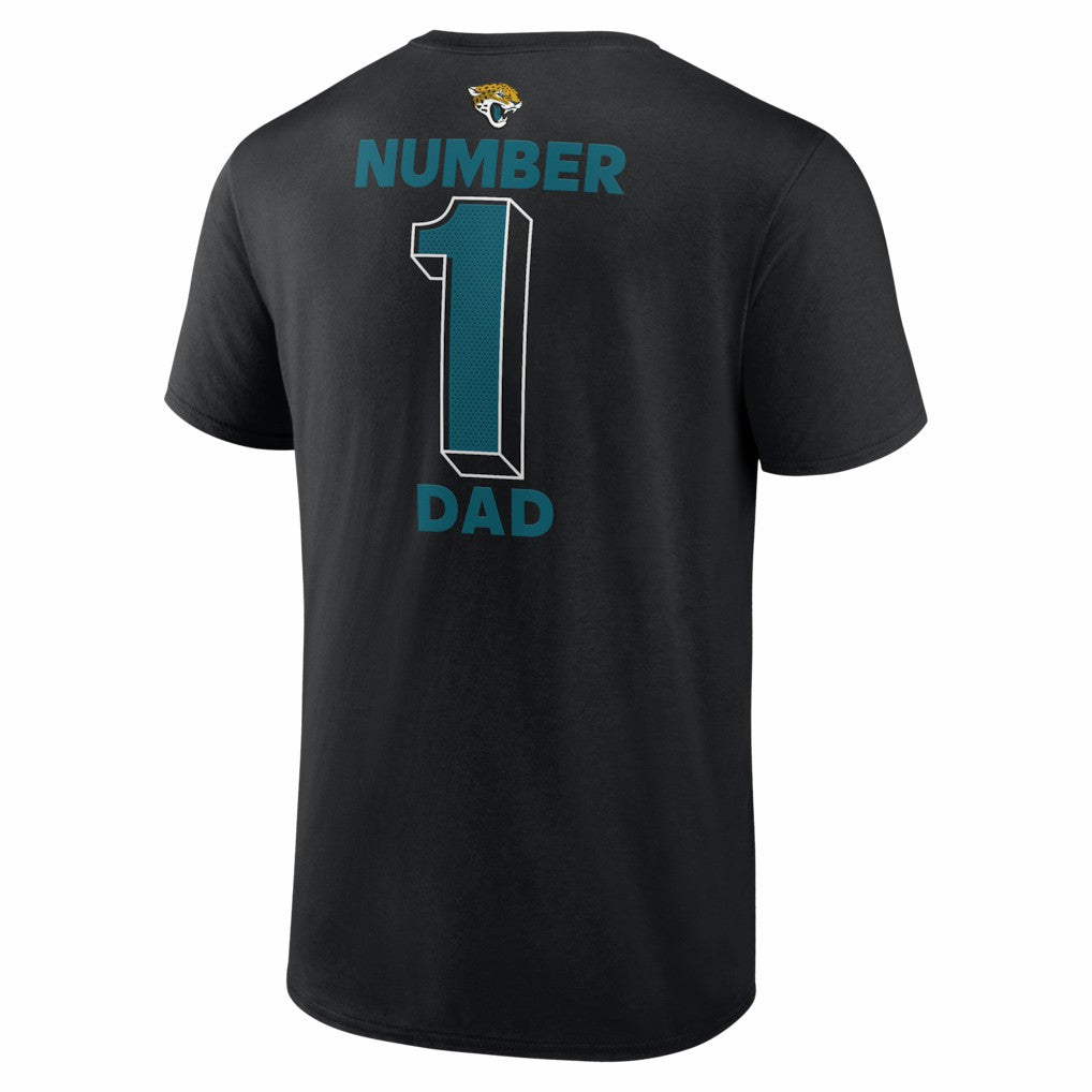 Jacksonville Jaguars #1 Dad Jersey T-Shirt - Black outlet