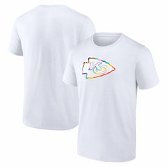Kansas City Chiefs Logo Pride T-Shirt - White sale