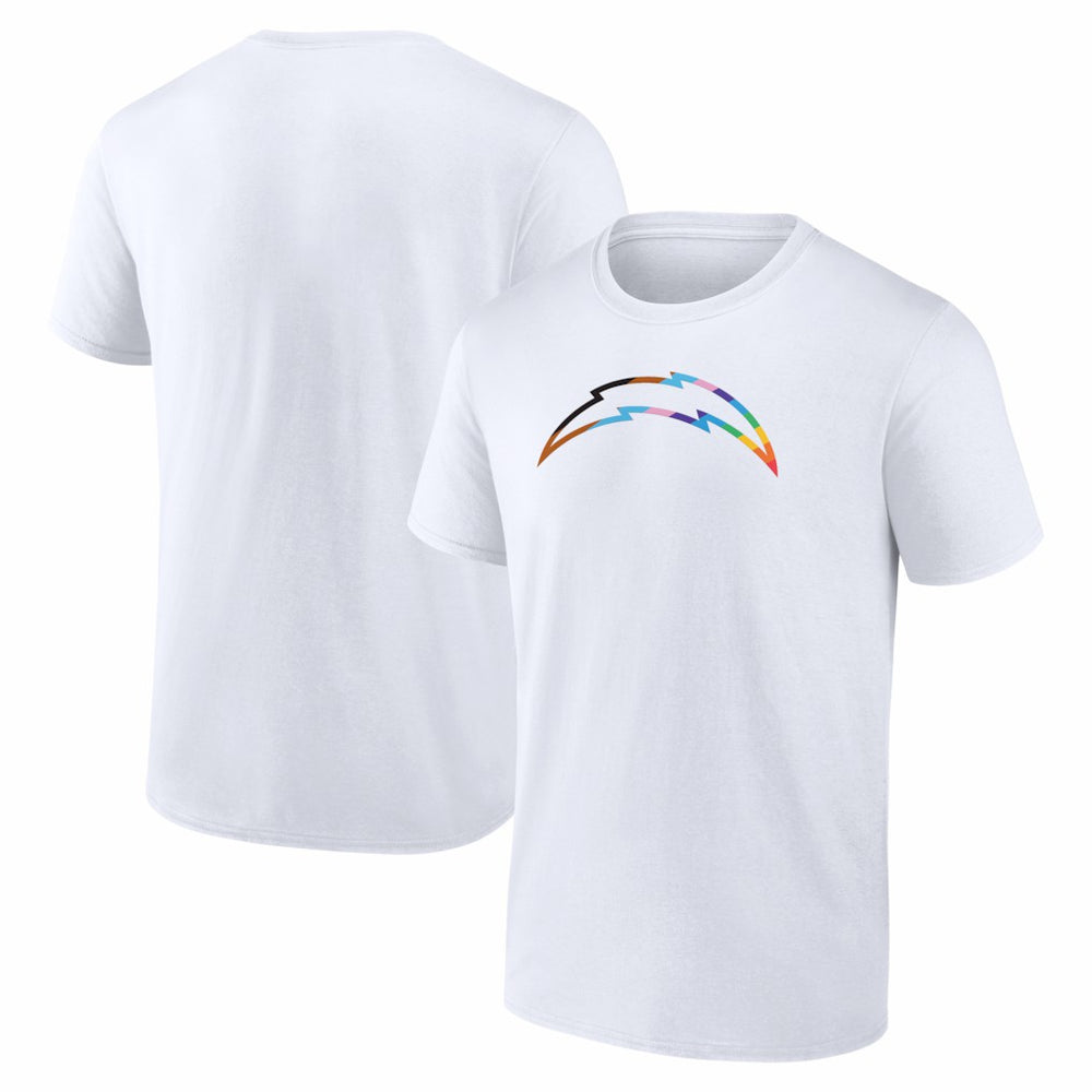 Los Angeles Chargers Logo Pride T-Shirt - White discount