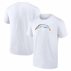 Los Angeles Chargers Logo Pride T-Shirt - White discount