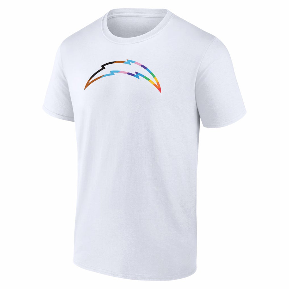 Los Angeles Chargers Logo Pride T-Shirt - White discount
