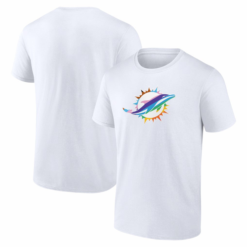 Miami Dolphins Logo Pride T-Shirt - White online