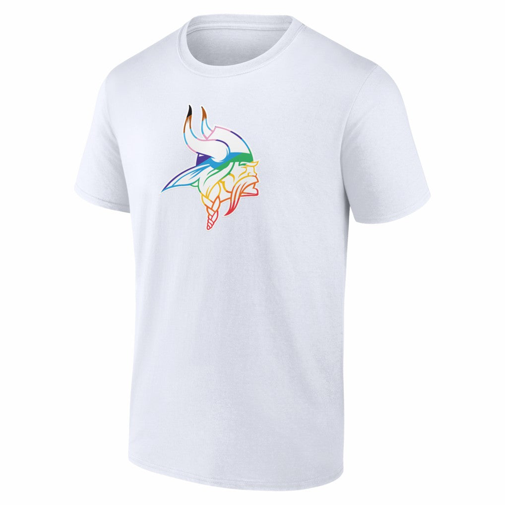 Minnesota Vikings Logo Pride T-Shirt - White for sale