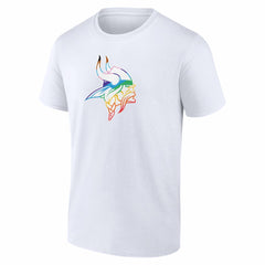 Minnesota Vikings Logo Pride T-Shirt - White for sale