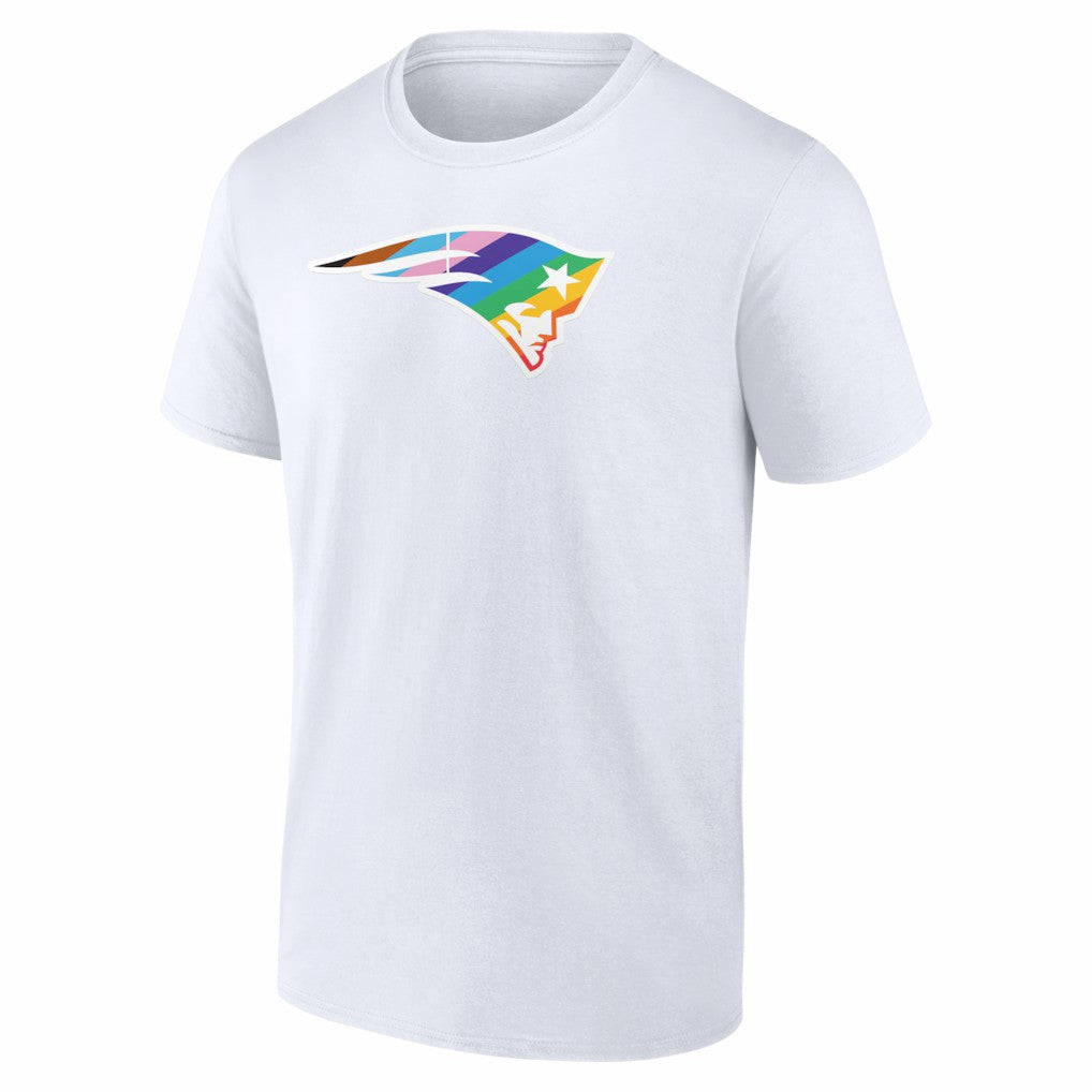New England Patriots Logo Pride T-Shirt - White sale