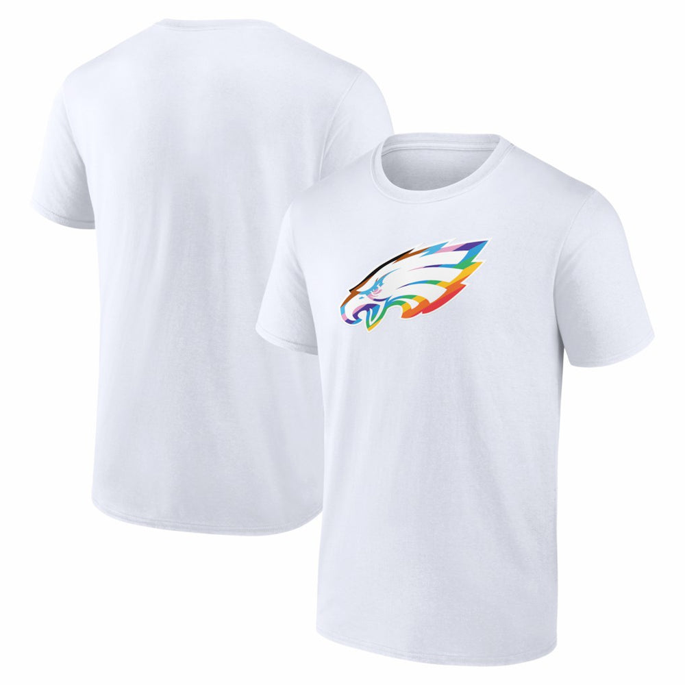 Philadelphia Eagles Logo Pride T-Shirt - White cheap