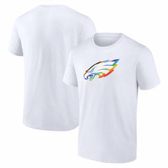 Philadelphia Eagles Logo Pride T-Shirt - White cheap