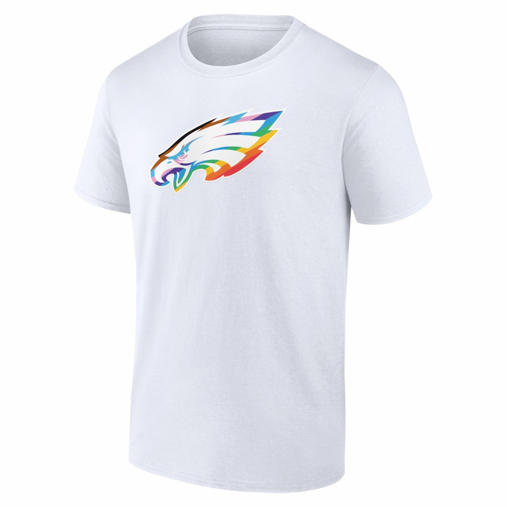 Philadelphia Eagles Logo Pride T-Shirt - White cheap