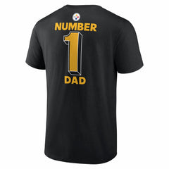Pittsburgh Steelers #1 Dad Jersey T-Shirt - Black discount