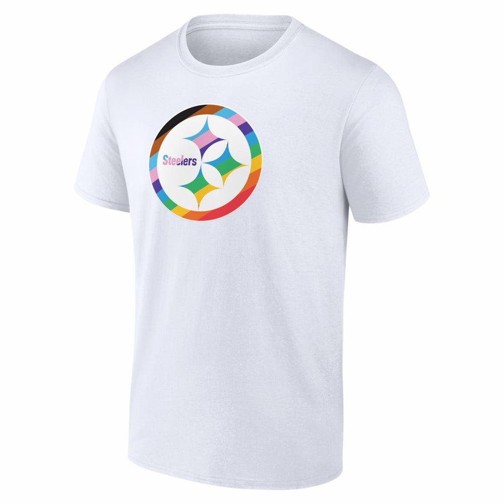 Pittsburgh Steelers Logo Pride T-Shirt - White outlet