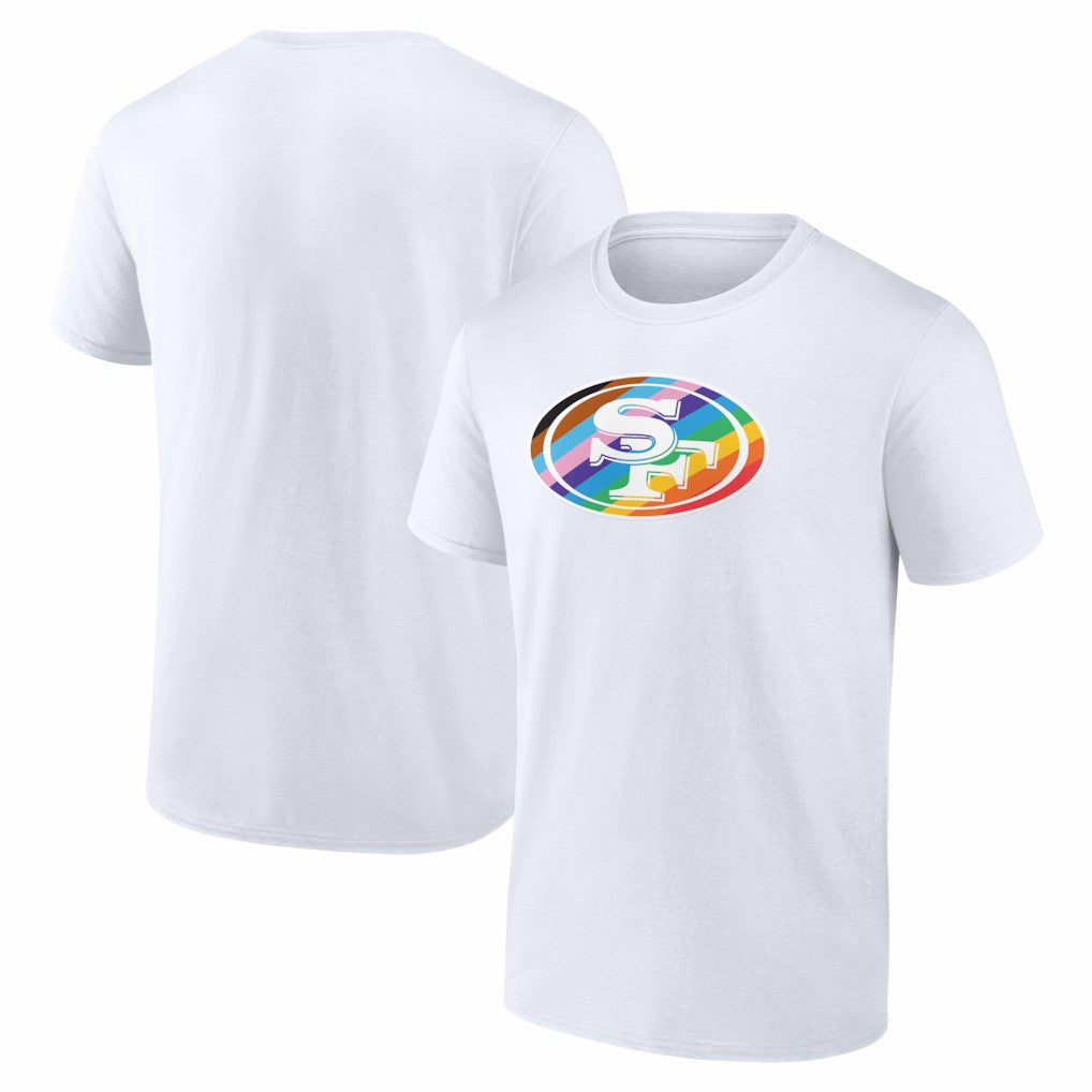 San Francisco 49ers Logo Pride T-Shirt - White sale