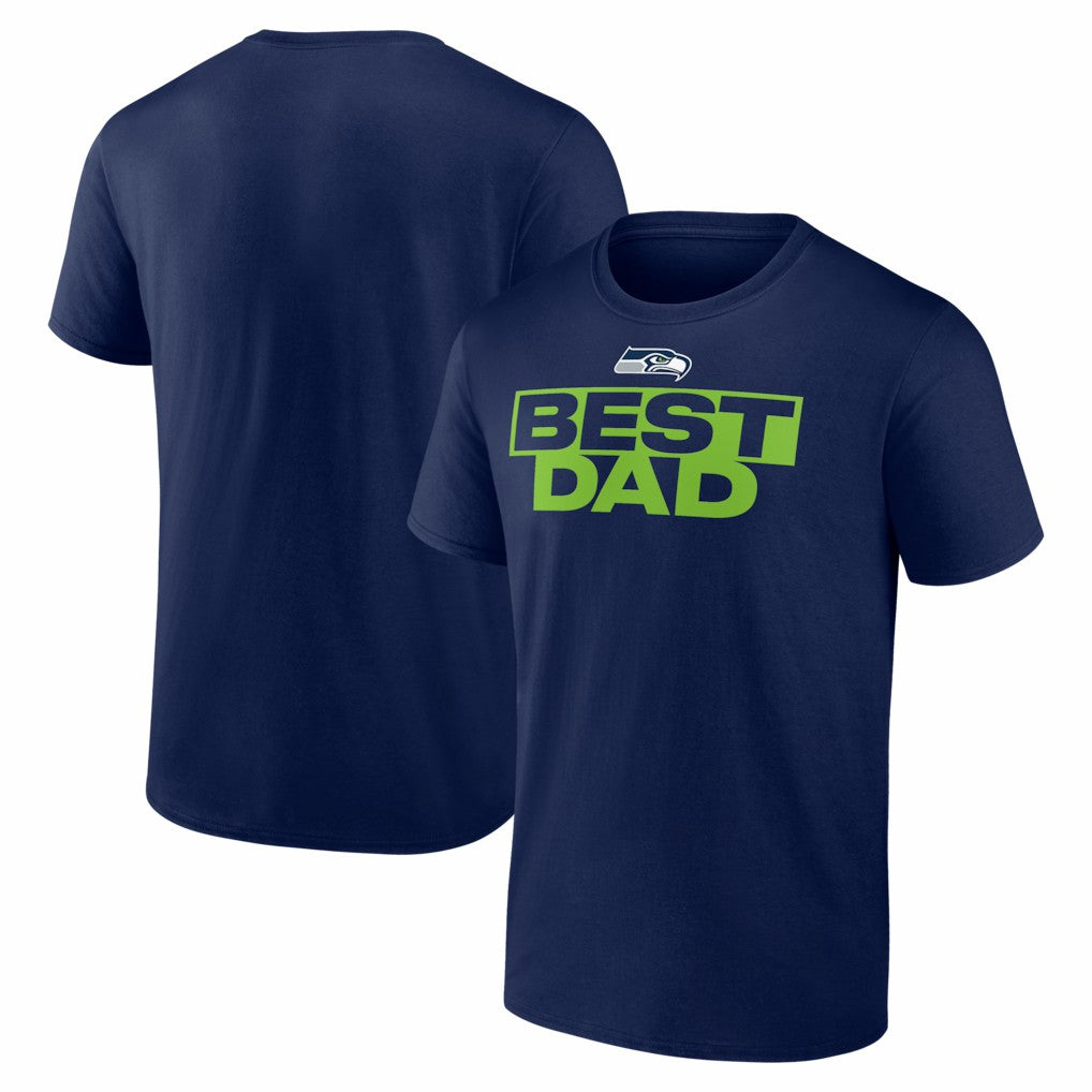 Seattle Seahawks Greatest Dad T-Shirt - College Navy on sale