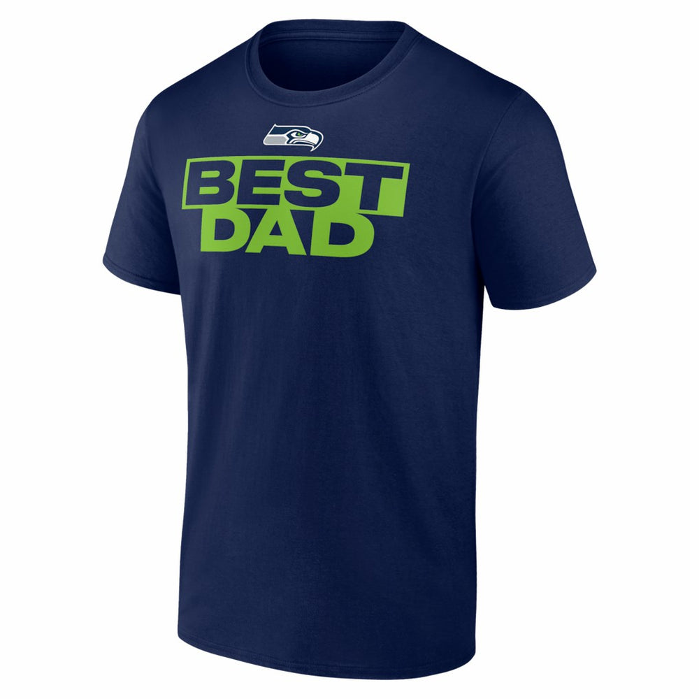 Seattle Seahawks Greatest Dad T-Shirt - College Navy on sale