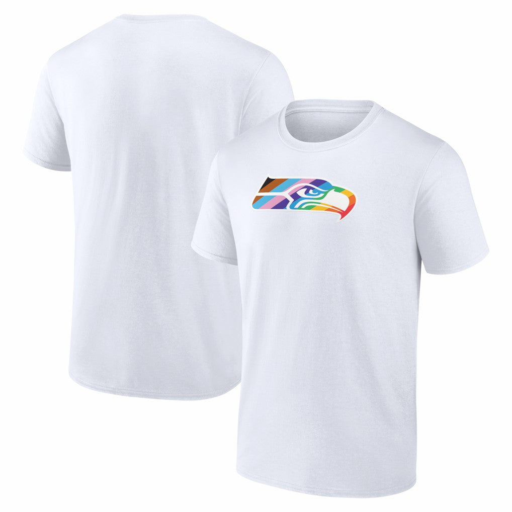 Seattle Seahawks Logo Pride T-Shirt - White online