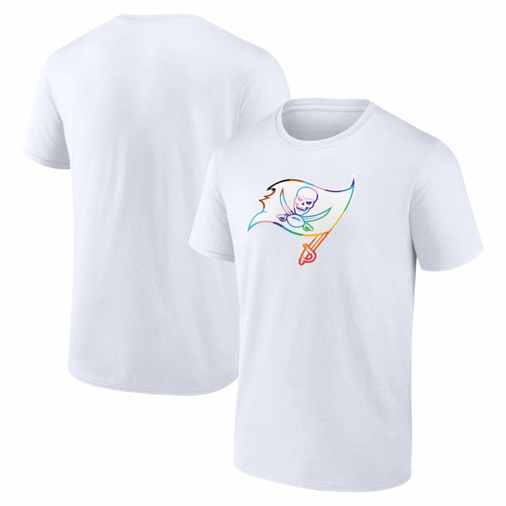 Tampa Bay Buccaneers Logo Pride T-Shirt - White discount
