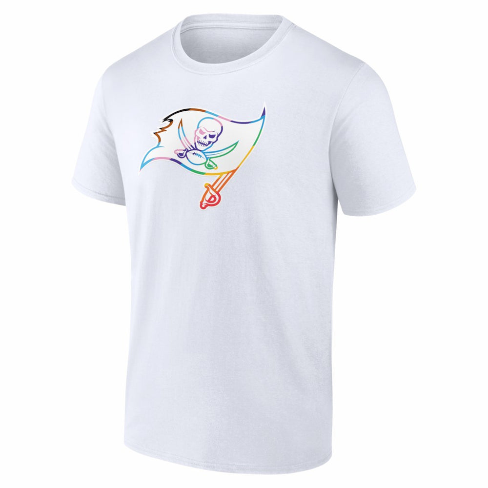 Tampa Bay Buccaneers Logo Pride T-Shirt - White discount