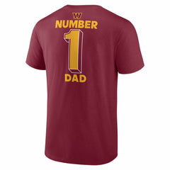 Washington Commanders #1 Dad Jersey T-Shirt - Burgundy online