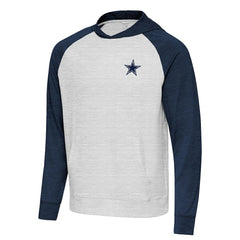 Dallas Cowboys Antigua Urgent Pullover Hoodie - Heather Gray/Navy sale
