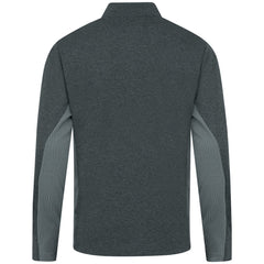 Cincinnati Reds Levelwear Waffle Insignia 2.0 Quarter-Zip Pullover - Heather Black