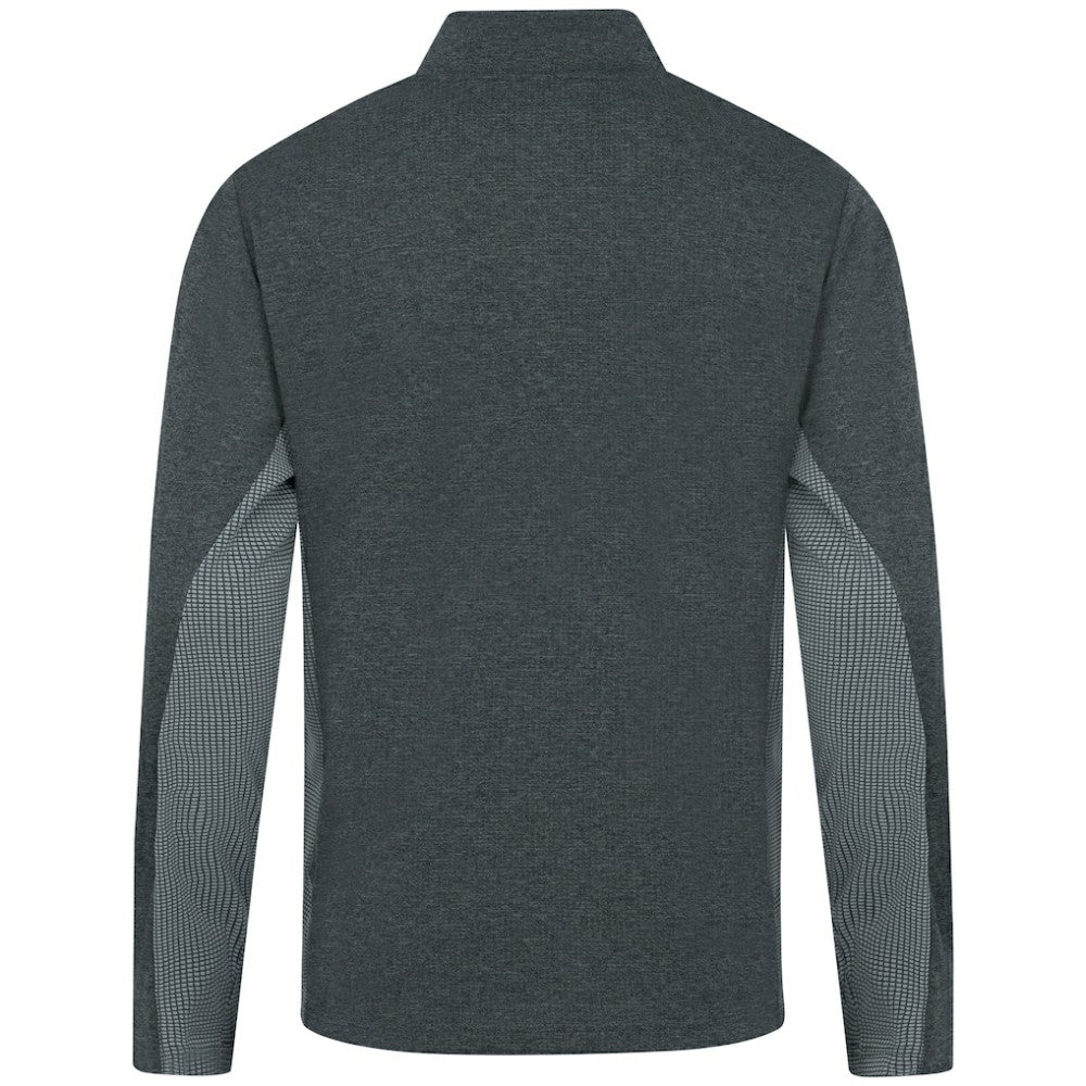 Chicago Cubs Levelwear Waffle Insignia 2.0 Quarter-Zip Pullover - Heather Black