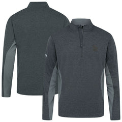 San Diego Padres Levelwear Waffle Insignia 2.0 Quarter-Zip Pullover - Heather Black