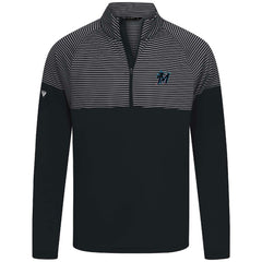 Miami Marlins Levelwear Classic Stripes Insignia 2.0 Pullover - Black