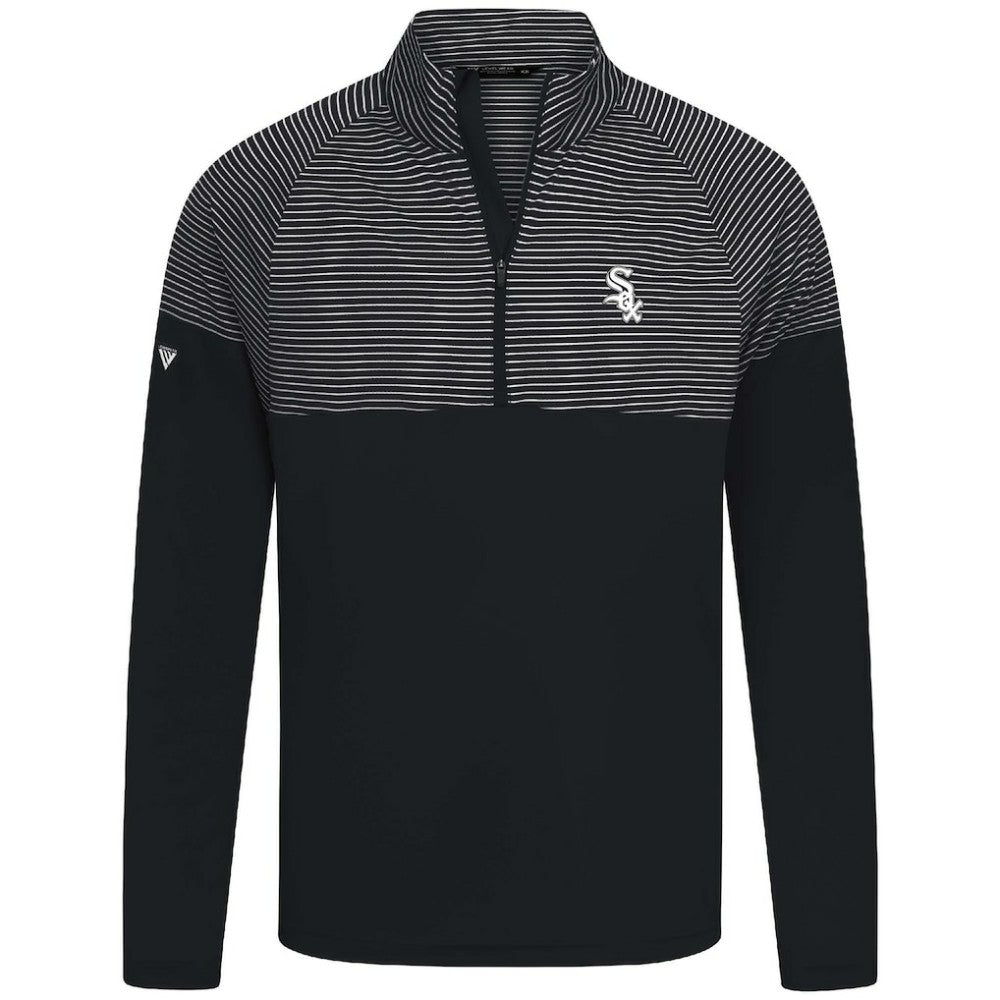 Chicago White Sox Levelwear Classic Stripes Insignia 2.0 Pullover - Black