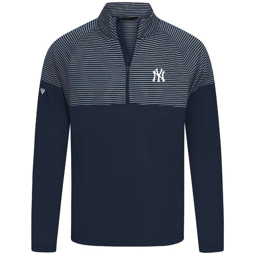 New York Yankees Levelwear Classic Stripes Insignia 2.0 Pullover - Navy
