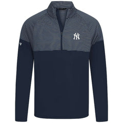 New York Yankees Levelwear Classic Stripes Insignia 2.0 Pullover - Navy